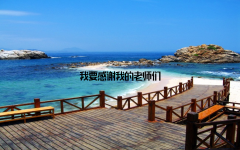 我要感谢我的老师们