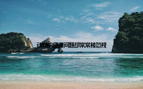 动物的健康问题却常常被忽视