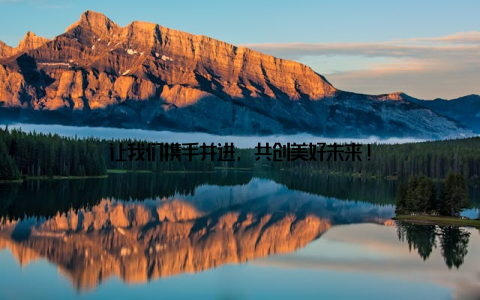 让我们携手并进, 共创美好未来!