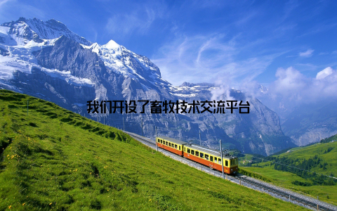 我们开设了畜牧技术交流平台