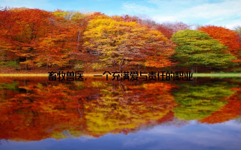 畜牧兽医, 一个充满爱与责任的职业