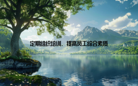 定期组织培训, 提高员工综合素质